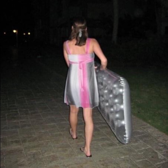 Multi coloured dress / prom wedding grad - Picture 6 of 6